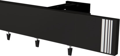 Karnisz dwutorowy Prestige AVALON w kolorze czarnym 350cm