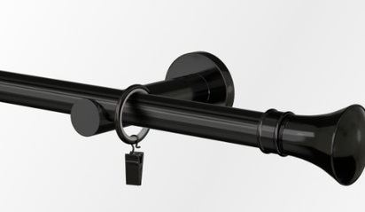 Karnisze 350cm czarne