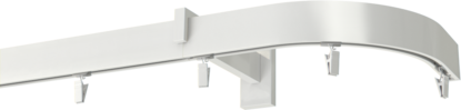 Karnisz pojedynczy 350cm  apartamentowy z łukiem
