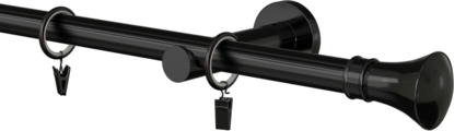  Karnisz metalowy 19mm Rullo czarny