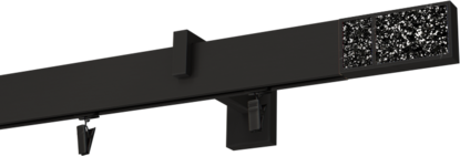 Karnisze 350cm czarne Boss Black Diamond
