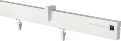  Karnisz sufitowy aluminiowy pojedynczy Estelle Onyx