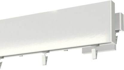 Karnisz dwutorowy Prestige w kolorze białym 350cm
