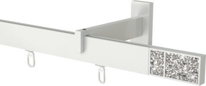 Karnisze 350cm białe  Boss Diamond