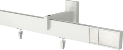  Biały karnisz pojedynczy apartamentowy Boss 350cm