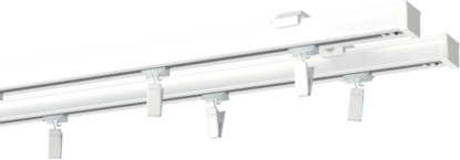 Szyny sufitowe podwójne aluminiowe 350cm