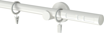 Karnisze 350cm pojedyncze  19mm Apollo- krótki wspornik