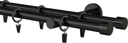 Karnisz metalowy podwójny 19mm Rullo