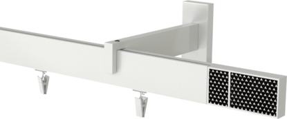  Biały karnisz 350cm pojedynczy apartamentowy Boss Palermo