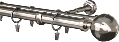 Karnisze metalowe 350cm  podwójne Ø25/19mm Kalisto