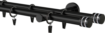  Karnisz metalowy podwójny 19mm Vesta