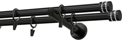  Karnisz metalowy podwójny 19mm Vesta
