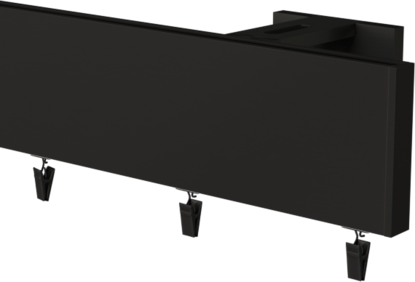 Karnisz pojedyńczy Prestige w kolorze czarnym 350cm