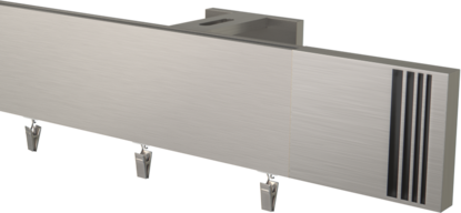  Karnisz pojedynczy 350cm  Prestige AVALON w kolorze aluminium szczotkowane