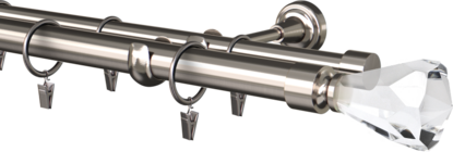  Karnisze metalowe podwójne Ø25/19mm Cristal 3,5m
